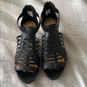 Never worn wedge sandals